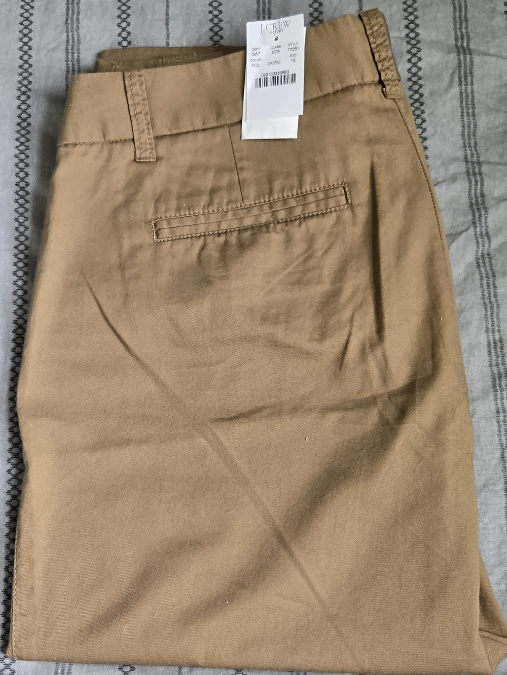 J. Crew Tan Cotton Chino Pants